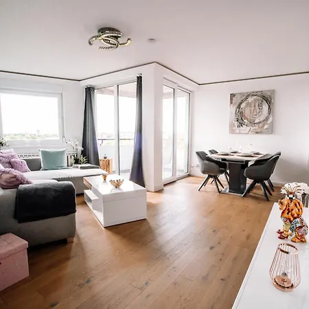 Am Neuen Teich -balkon- 4 Personen -waschmaschine 公寓 沃尔夫